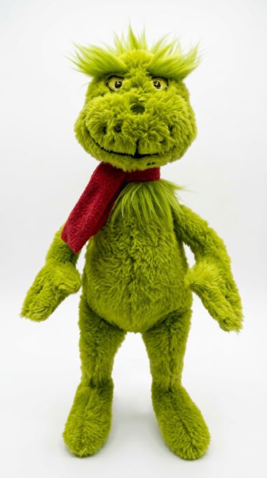 (Mis 3+) IL GRINCH Peluche con sciarpa 40cm…x12